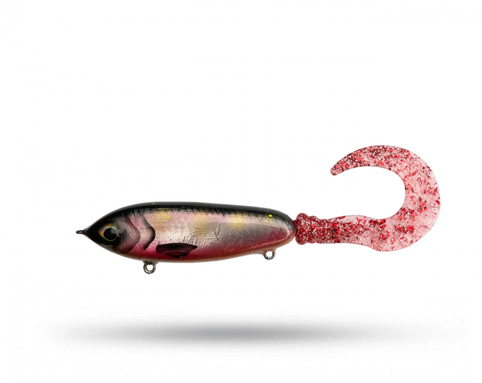 KP Lures Tail - Holo Red Ghost i gruppen Fiskedrag / Tailbeten hos Örebro Fiske & Outdoor AB (KP Tail Holo Red Ghost)